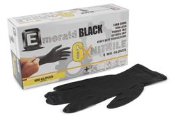 Emerald Black 6X Powder Free Gloves