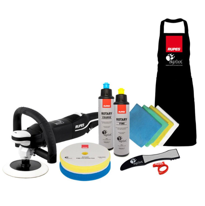 Rupes Rotary Polisher Starter Kit | Bigfoot LH19E Combo