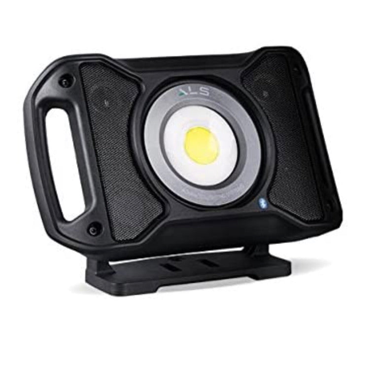 ALS Advanced Lighting Systems AUD502H Rechargeable 5,000 Lumen Bluetooth Audio Work Light, with Integrated Power Bank