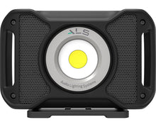 Load image into Gallery viewer, ALS Advanced Lighting Systems AUD502H Rechargeable 5,000 Lumen Bluetooth Audio Work Light, with Integrated Power Bank
